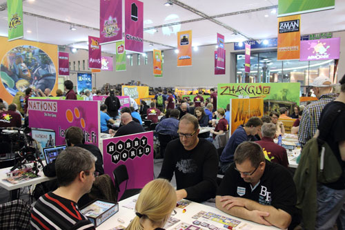 een deel van de enorme Asmodee stand