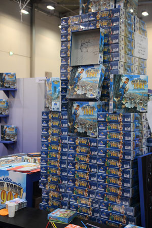 een wolkenkrabber van speldozen