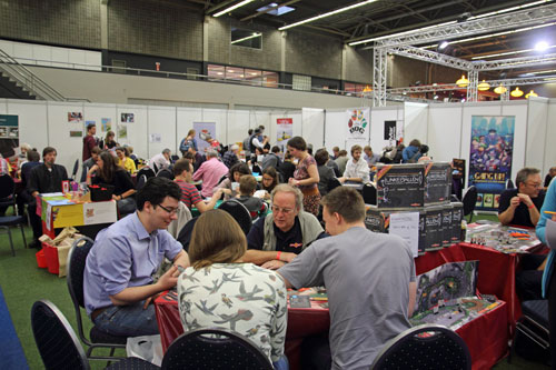 en de stand vol spelauteurs