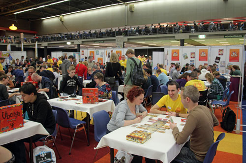 de fors gegroeide stand van White Goblin Games