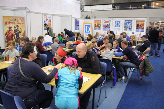 de stand van Queen Games